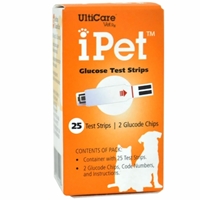 iPet Glucose Test Strips, 25 Count Box