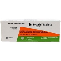 Incurin (Estriol) 1 mg, 30 Tablets : VetDepot.com