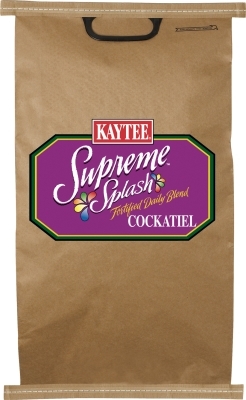 Kaytee Supreme Splash Cockatiel Food, 50 lb