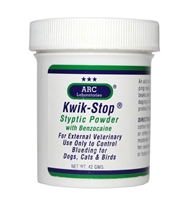 Kwik-Stop Styptic Powder with Benzocaine, 42 gm