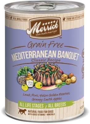 Merrick Grain Free Mediterranean Banquet Canned Dog Food, 13.2 oz - 12 Pack