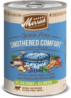 Merrick Grain Free Smothered Comfort Canned Dog Food, 13.2 oz - 12 Pack