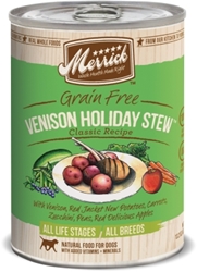 Merrick Grain Free Venison Holiday Stew Canned Dog Food, 13.2 oz - 12 Pack