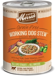 Merrick Grain Free Working Dog Stew Canned Dog Food, 13.2 oz - 12 Pack