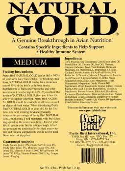 Natural Gold for Medium Birds, 30 lb