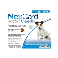 Nexgard for Dogs 10.1 - 24.0 lbs, 6 Month Supply