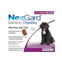 Nexgard for Dogs 24.1 - 60.0 lbs, 3 Month Supply