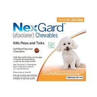Nexgard for Dogs 4 - 10.0 lbs, 6 Month Supply