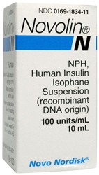 Novolin N Insulin 100 units/ml, 10 ml Vial