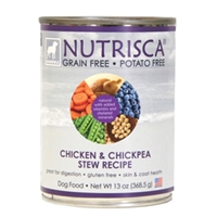 Nutrisca Chicken & Chickpea Stew Canned Dog Food, 13 oz - 12 Pack