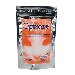 OptixCare L-Lysine Chews for Cats, 60 Soft Chews