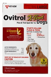 Ovitrol X-Tend for Large Dogs 56-80 lbs, 3 Month (Red)