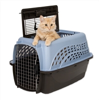 Petmate 2-Door Kennel Blue & Coffee, 24"