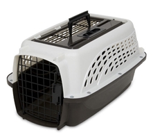 Petmate 2-Door Kennel Pearl White & Coffee, 19"