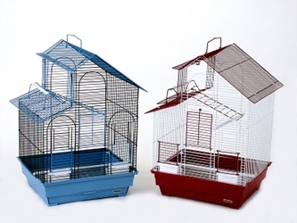 Prevue Hendryx House Style Parakeet Cage, 16" x 14" x 24" - 2 Pack