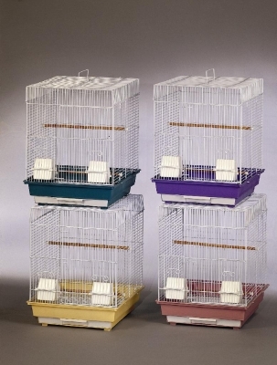 Prevue Hendryx Parakeet/Cockatiel Cage, 16" x 16" x 22" - 4 Pack