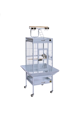 Prevue Hendryx Select Signature White Cockatiel Cage, 18" x 18" x 57"