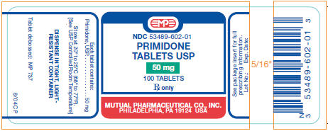 Primidone 50 mg, 30 Tablets