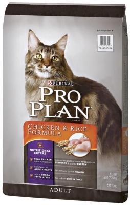 Pro Plan Cat Food Chicken & Rice, 16 lb