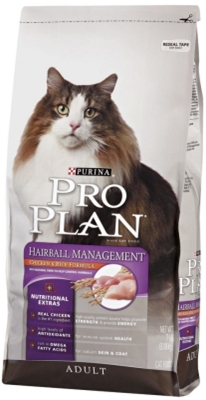 Pro Plan Hairball Management Cat Food, 7 lb - 5 Pack