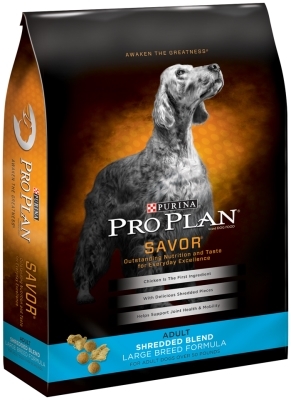 Pro Plan Large Breed Shredded Blend Dog Food Chicken & Rice, 18 lb