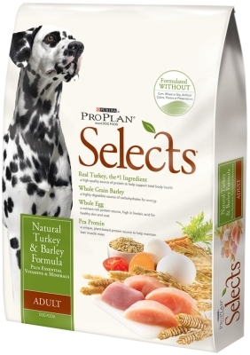 Pro Plan Selects Dog Food Natural Turkey & Barley, 33 lb