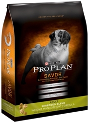 Pro Plan Weight Management Shredded Blend Dog Food, 18 lb