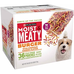 Purina Moist & Meaty Dog Food Burger With Cheddar Cheese, 13.5 lb