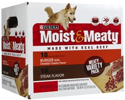 Purina Moist & Meaty Dog Food Steak Flavor, 13.5 lb