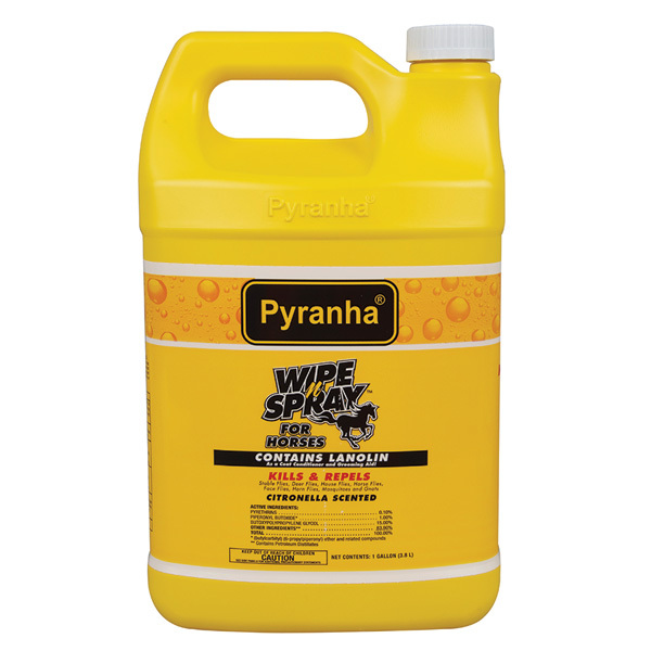 Pyranha Wipe N' Spray for Horses, 1 gal