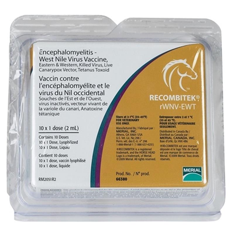 Recombitek rWNV EWT Vaccine 10 x 1 Dose