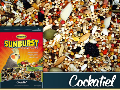 Sunburst Cockatiel Bird Food, 25 lb