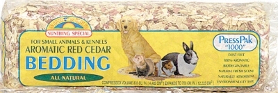 Sunseed Shredded Cedar Bedding, 1000 cubic in