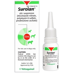 Surolan Otic Suspension, 15 mL