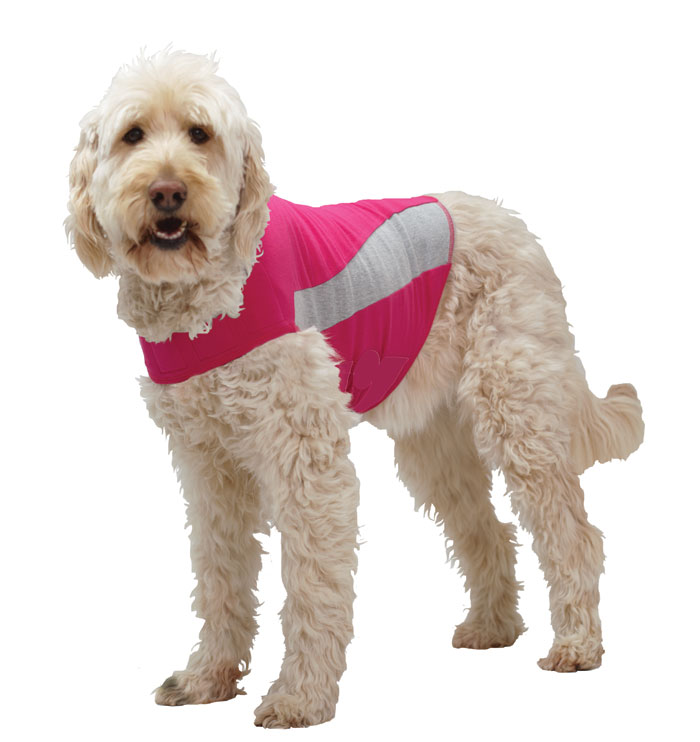 Thundershirt Pink Polo, Extra Extra Small