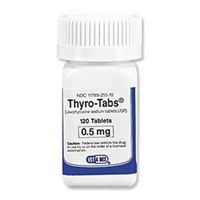 Thyro-Tabs for Dogs 0.5 mg, 120 Caplets (levothyroxine)