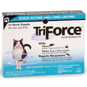 TriForce Feline Squeeze-On for Cats Over 5 lbs, 3 Pack : VetDepot.com