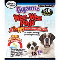 Wee Wee Pads Gigantic, 18 ct