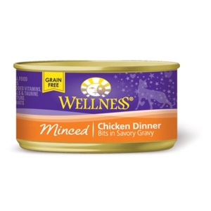 Wellness Minced Chicken Cat Food, 3 oz - 24 Pack