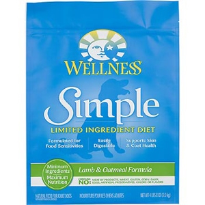 Wellness Simple Food Solutions Lamb & Oatmeal Dog Food, 10.5 lb