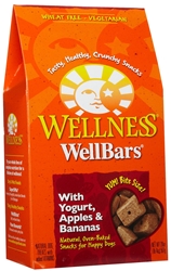 Wellness WellBars Yogurt, Apples & Bananas Dog Treats, 20 oz