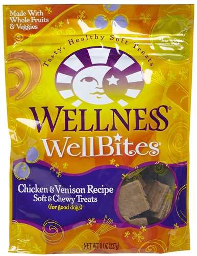 Wellness WellBites Chicken & Venison Dog Treats, 8 oz