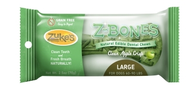 Z-Bone Dental Treats Clean Apple Crisp Large, 18 ct