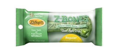 Z-Bone Dental Treats Clean Apple Crisp Regular, 25 ct