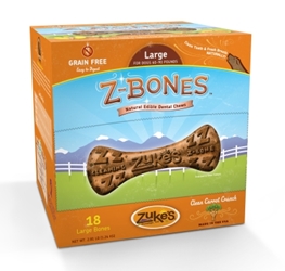 Z-Bone Dental Treats Clean Carrot Crunch Large, 18 ct