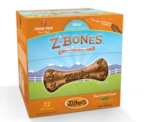 Z-Bone Dental Treats Clean Carrot Crunch Mini, 72 ct