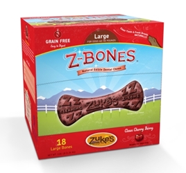 Z-Bone Dental Treats Clean Cherry Berry Large, 18 ct