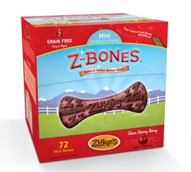 Z-Bone Dental Treats Clean Cherry Berry Mini, 72 ct