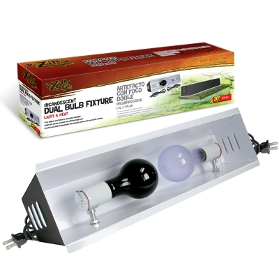 Zilla Dual Incandescent Bulb Fixture, 20"