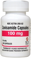 Zonisamide 100 mg, 100 Capsules